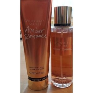 Victoria's Secret Amber Romance Fragrance Mist and Lotion set